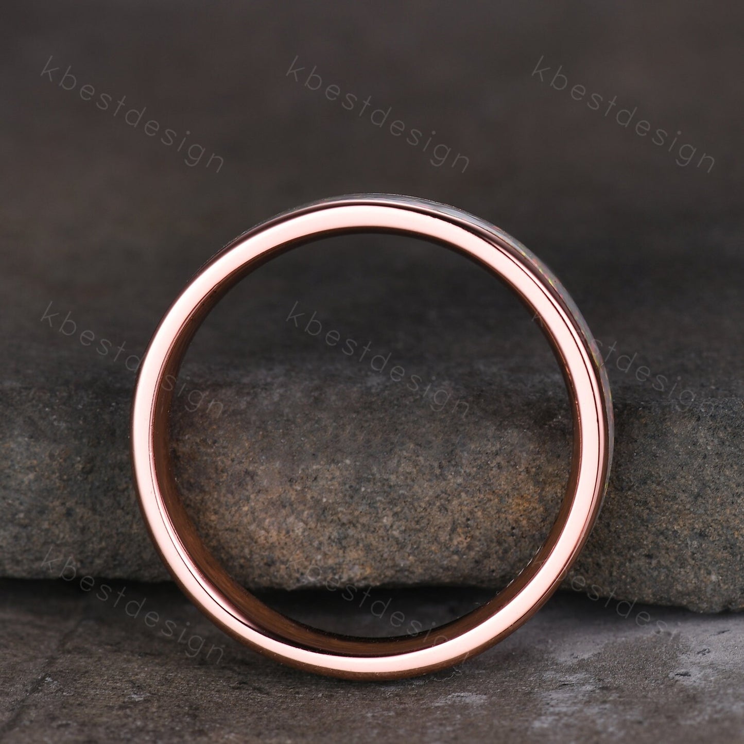 Vintage White Fire Opal Wedding Band 4mm Opal Stacking Band Silver Eternity Band Opal Wedding Ring For Women October Ring Anniversary Gift