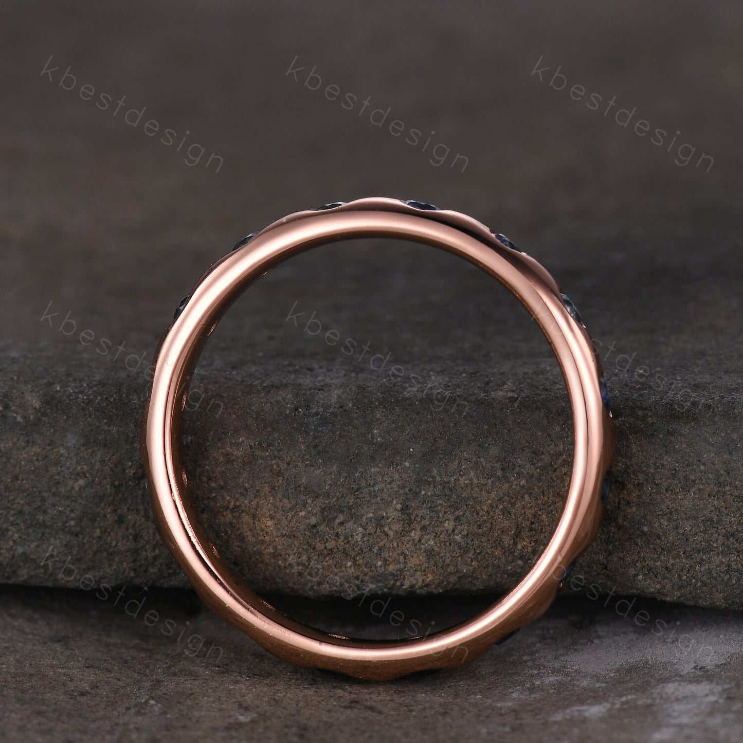 2mm alexandrite wedding band unique eternity sapphire and alexandrite wedding ring rose gold stacking matching bridal promise ring