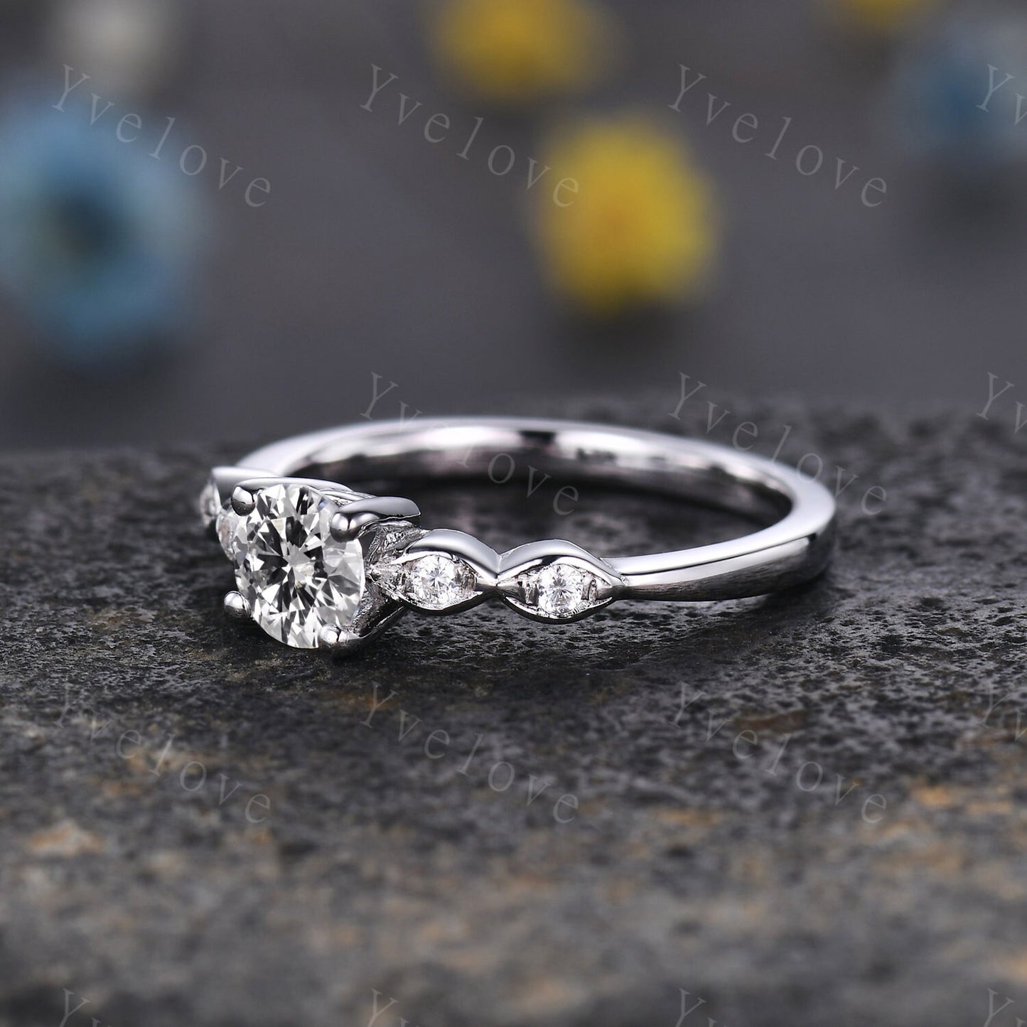 IGI Certificate,Round Lab Grown Diamond Ring,CVD Diamond Ring,Round Diamond Engagement Ring,Wedding Band,Bridal Promise Ring Gift For Her