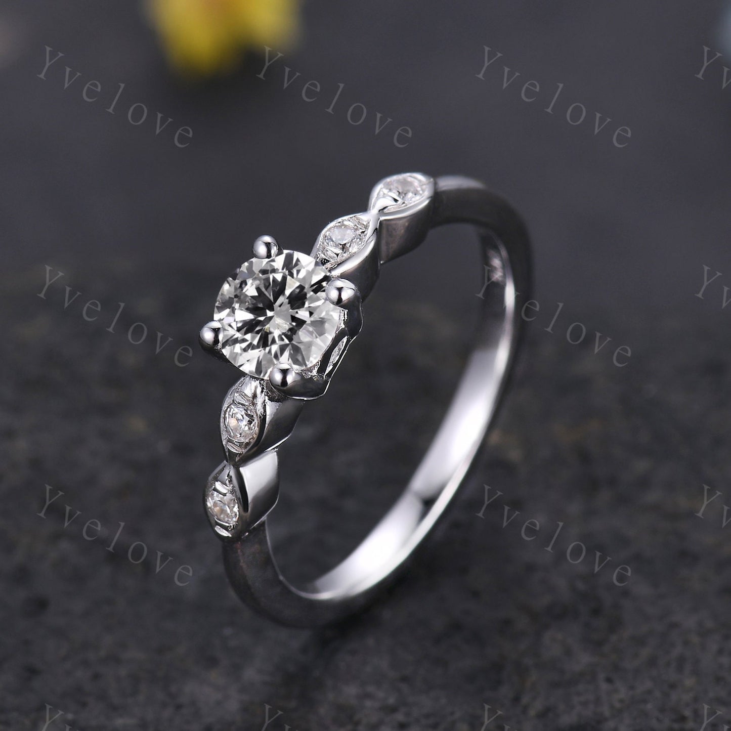 IGI Certificate,Round Lab Grown Diamond Ring,CVD Diamond Ring,Round Diamond Engagement Ring,Wedding Band,Bridal Promise Ring Gift For Her