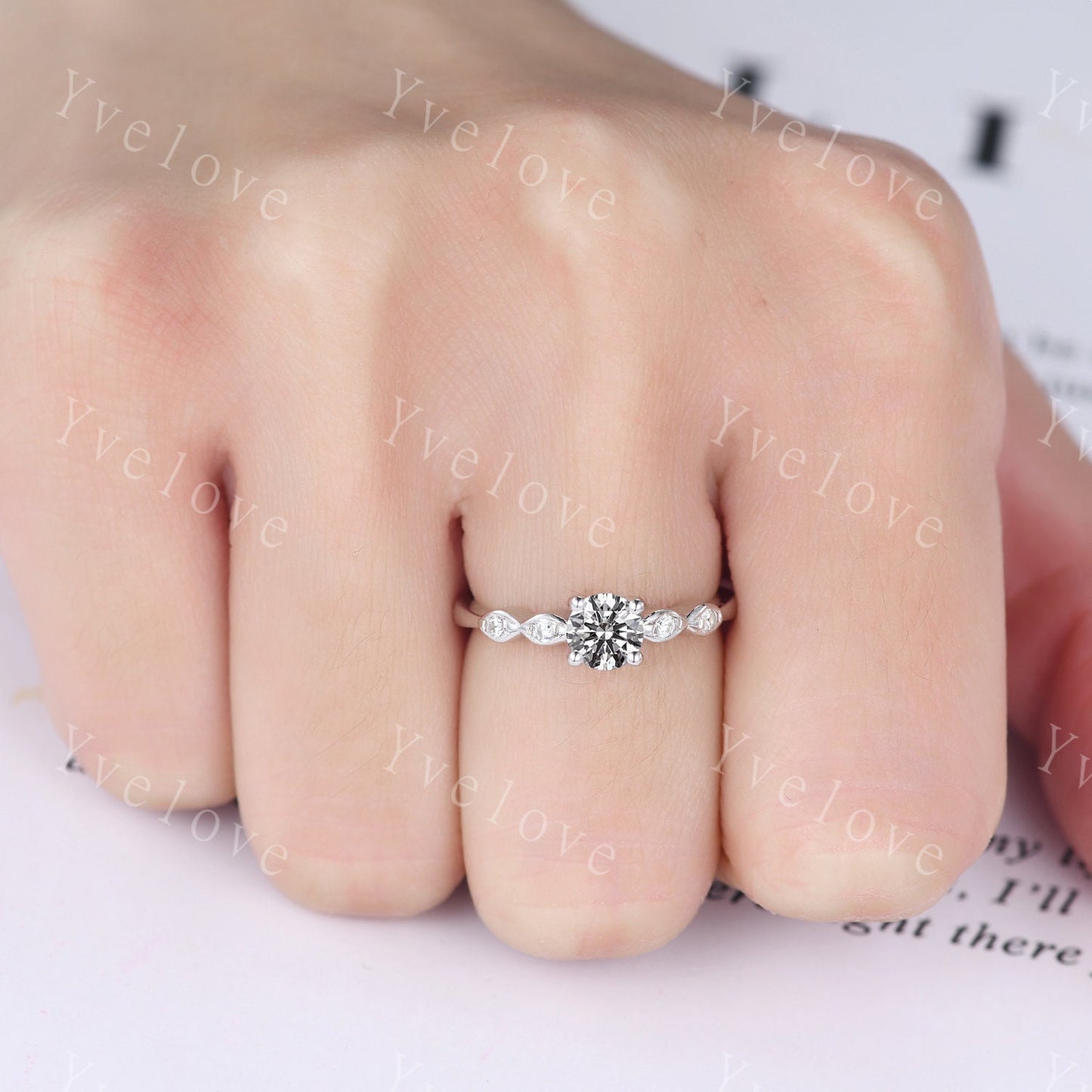 IGI Certificate,Round Lab Grown Diamond Ring,CVD Diamond Ring,Round Diamond Engagement Ring,Wedding Band,Bridal Promise Ring Gift For Her