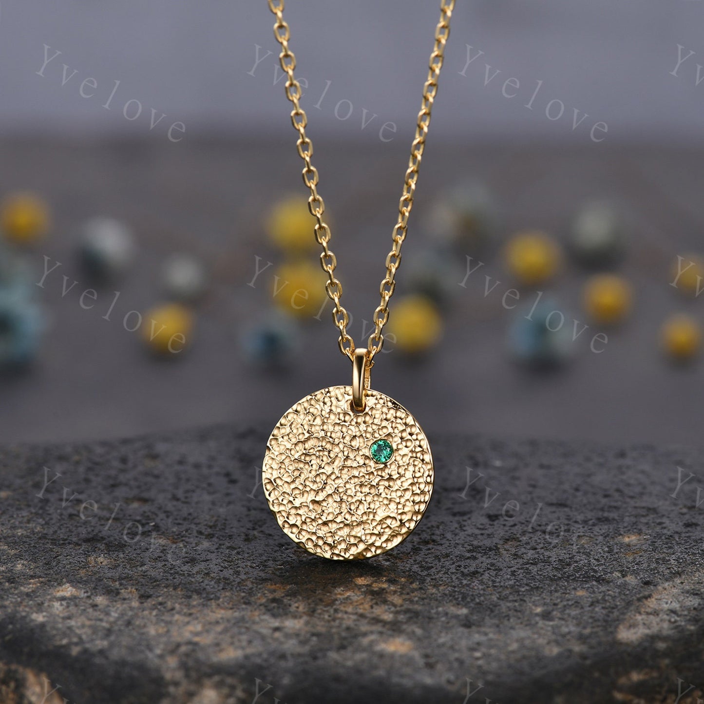Art deco Emerald necklace engraved name necklace,personalized gift,customizable engraving plate,newborn gift,best friend gift,birth present