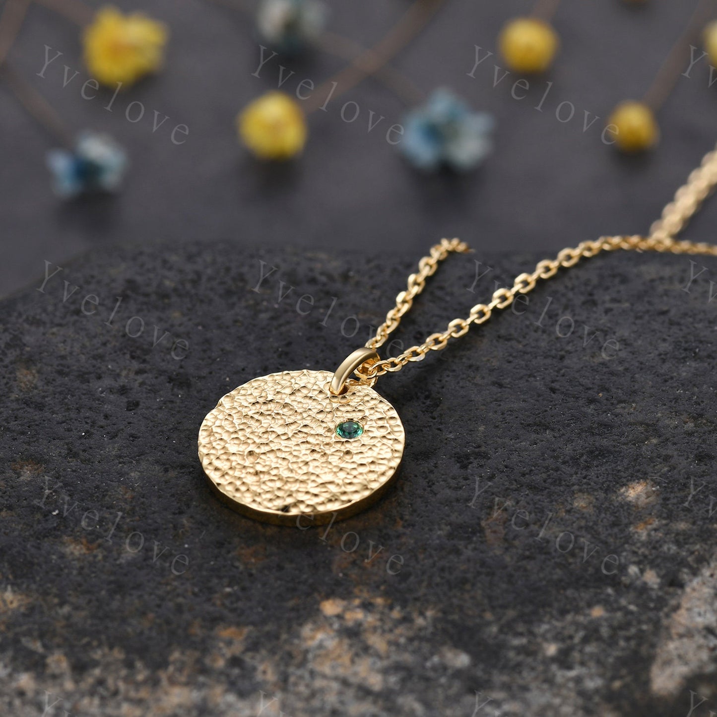 Art deco Emerald necklace engraved name necklace,personalized gift,customizable engraving plate,newborn gift,best friend gift,birth present