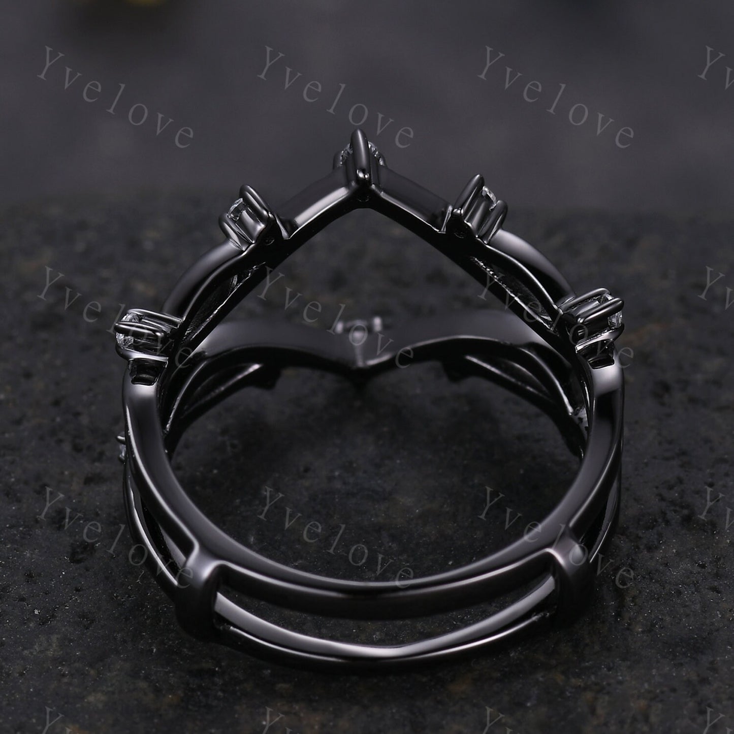 Vintage Twig Engagement Ring,Twig Enhancer Stacking Band,Women Vine Band,Art Deco Curved Branch Moissanite Wedding Band,Platinum Silver Ring