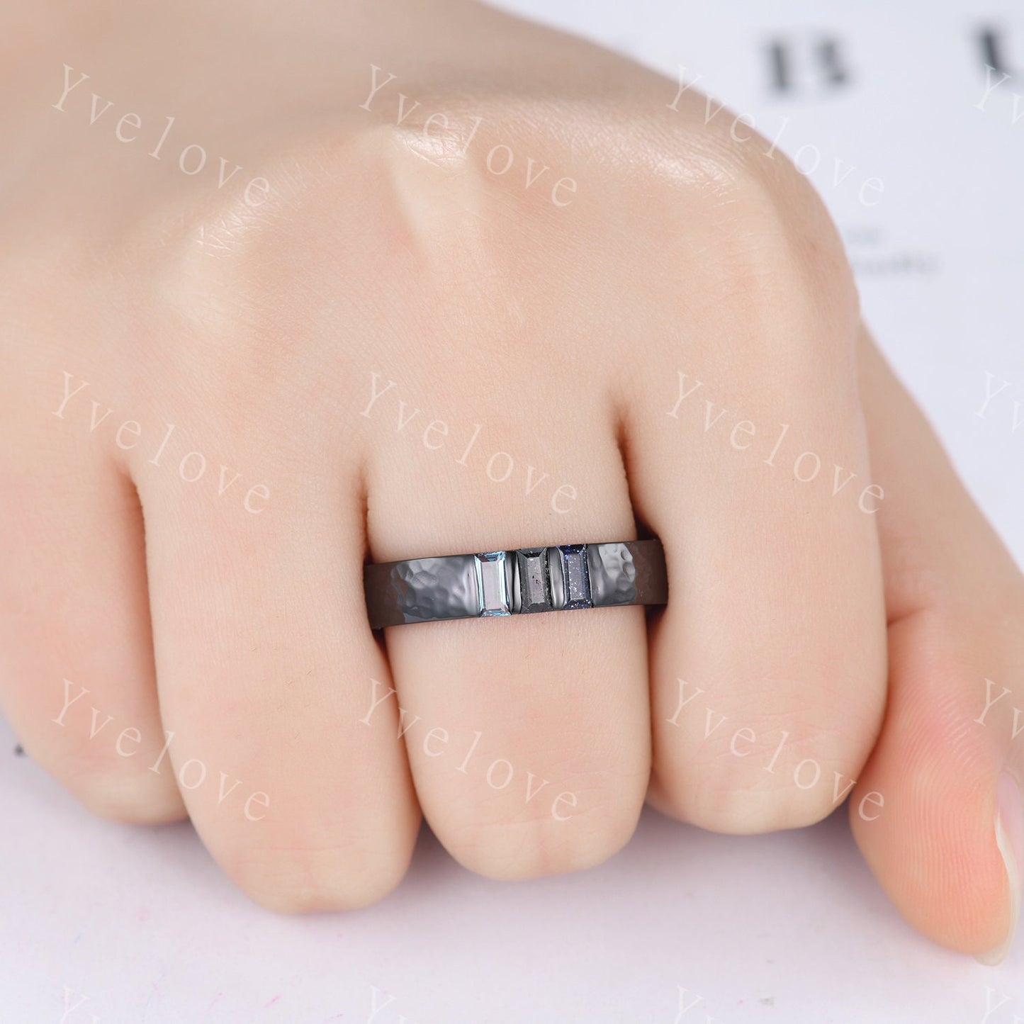 Special listing for Carmen, change to size 8, black silver.