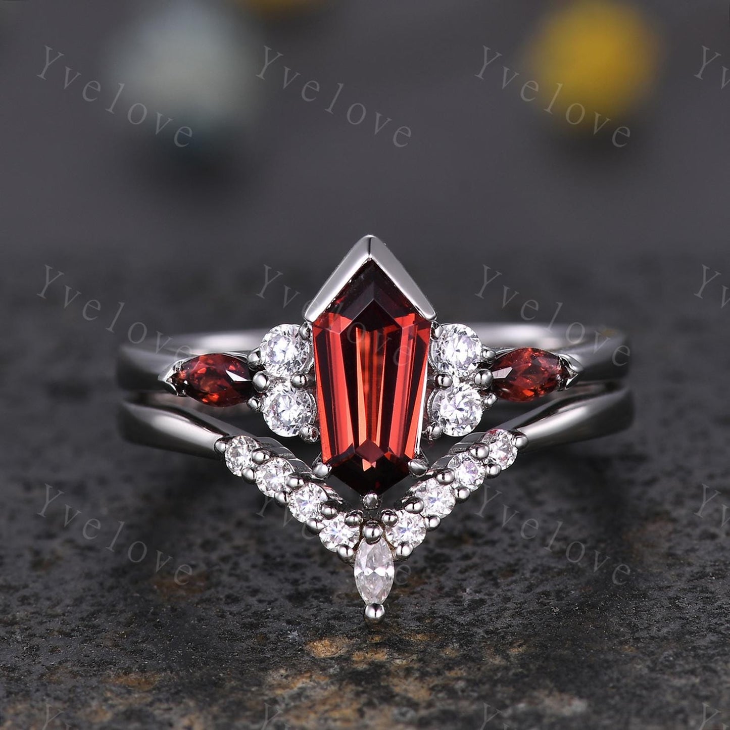 Dainty Diamond Wedding Band Moissanite Solid White Gold Royal Curve Ring,V Shaped Chevron Ring Diamond Stackable Matching Band Handmade Gift