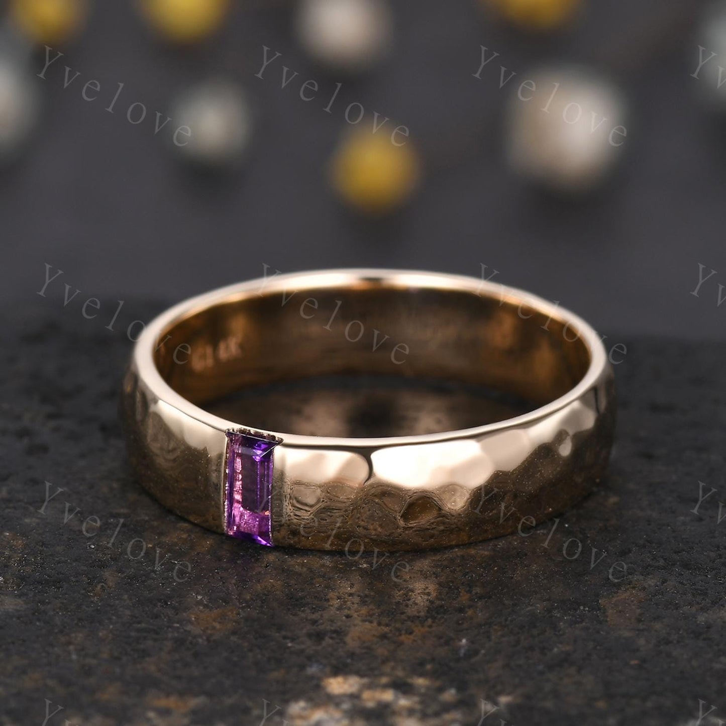 Custom order for Josh, size 13, yellow gold plated,