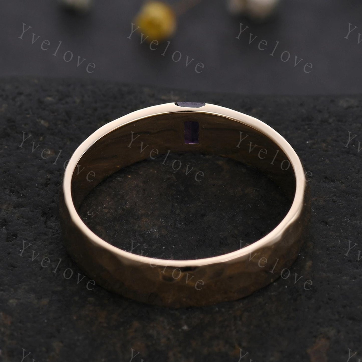 Custom order for Josh, size 13, yellow gold plated,