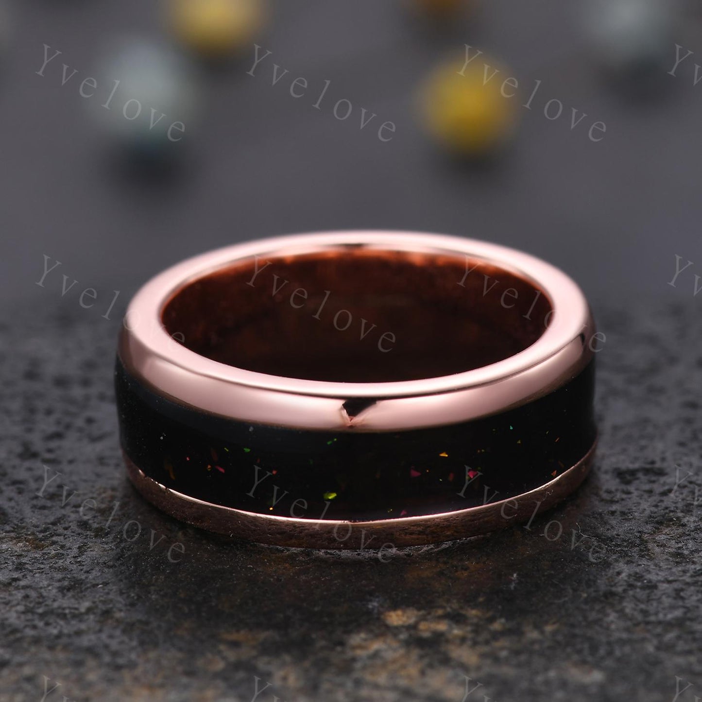 Galaxy Couple Ring Set,Orion Nebula Wedding Stacking Matching Promise Rings for Women,2pc Gold Plated Engagement Ring For His and Hers Gift