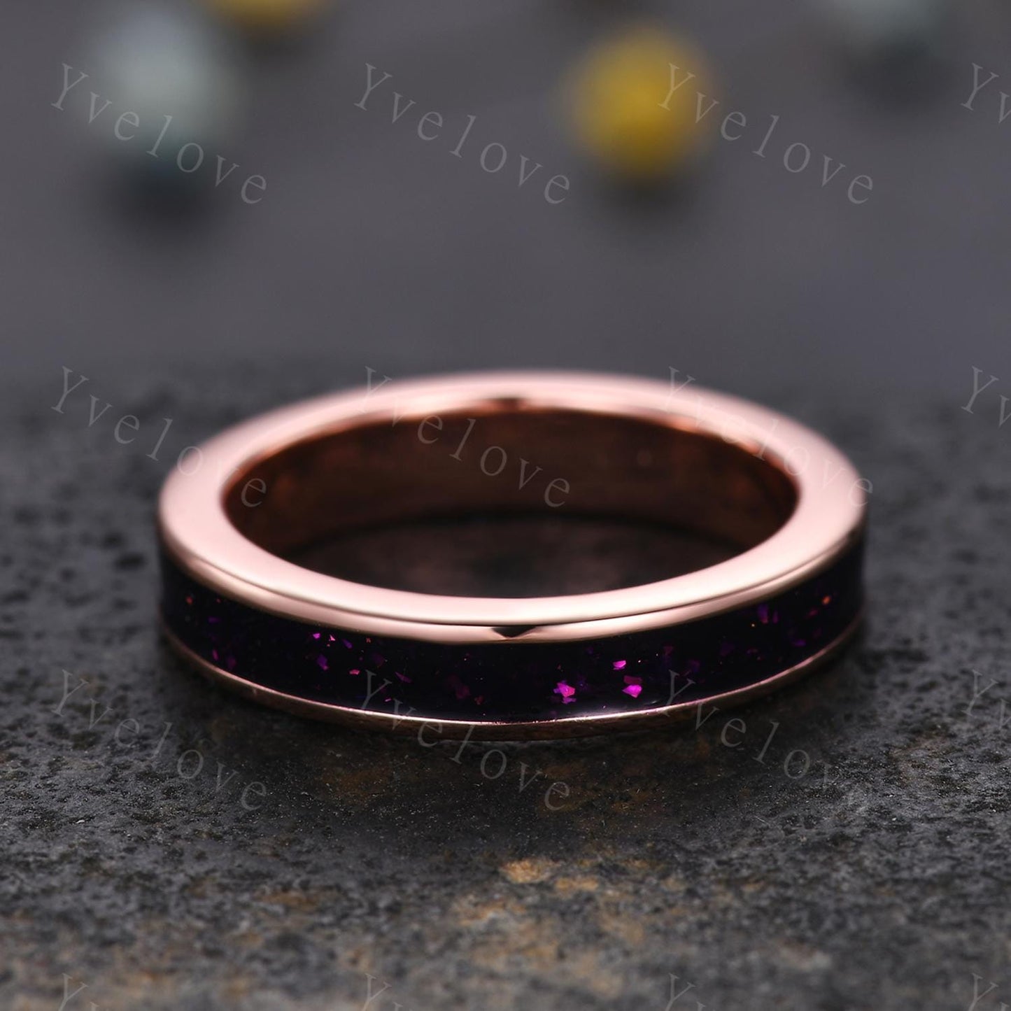 Galaxy Couple Ring Set,Orion Nebula Wedding Stacking Matching Promise Rings for Women,2pc Gold Plated Engagement Ring For His and Hers Gift