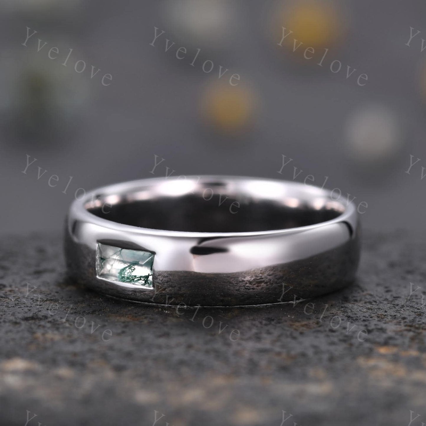 Custom order for Ayse, switch the moss gate to moissanite, 10k white gold.