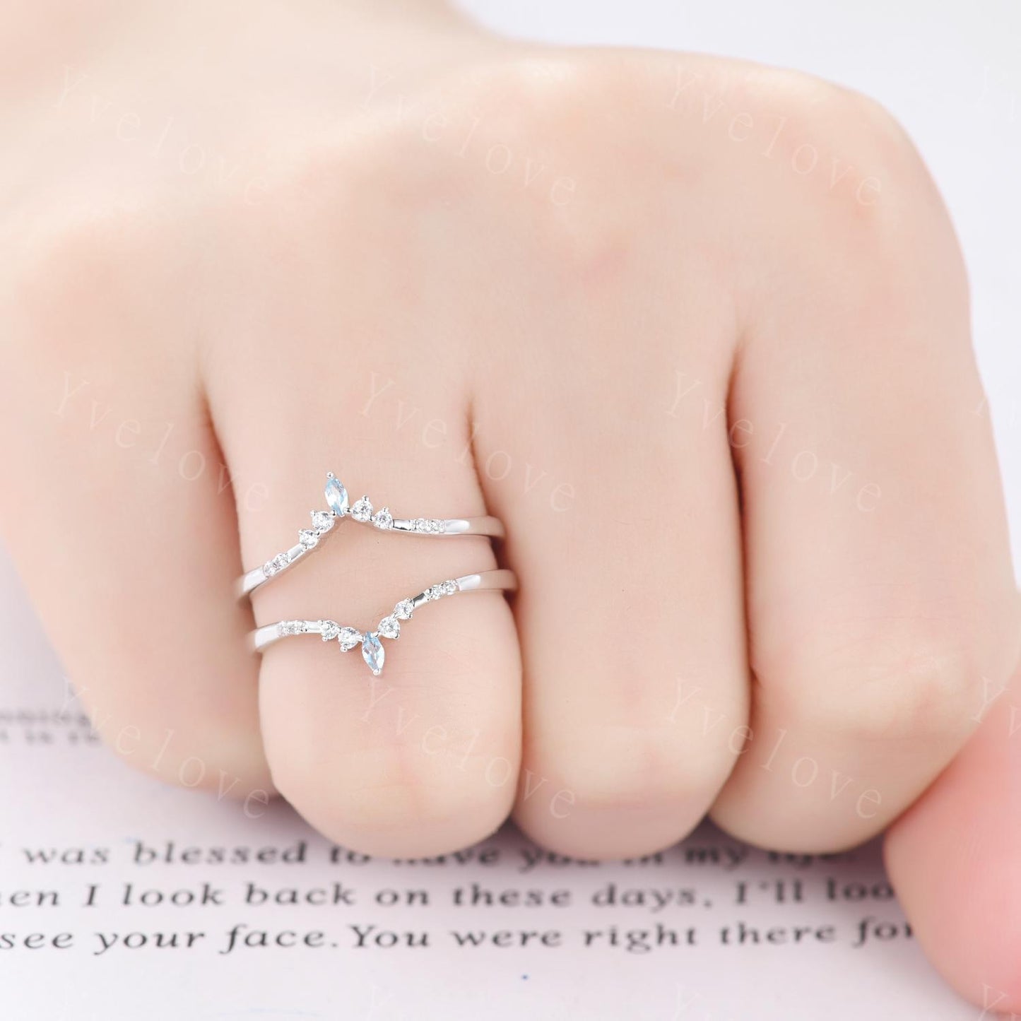 Dainty Alexandrite wedding band V Curved Diamond wedding band Enhancer Band Silver Stacking Matching Band Bridal Promise Anniversary Gift